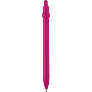 Fidget recycled plastic ballpoint pen (black ink), Magenta (Plastic pen)