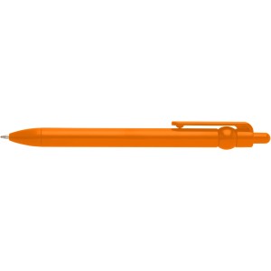 Fidget recycled plastic ballpoint pen (black ink), Orange (Plastic pen)