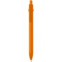 Fidget recycled plastic ballpoint pen (black ink), Orange