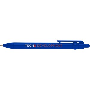 Fidget recycled plastic ballpoint pen (black ink), Royal blu (Plastic pen)