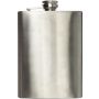 Stainless steel hip flask Benedict, silver