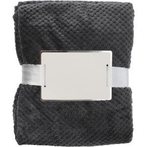 Fleece (230 gr/m2) blanket Nikolai, grey (Blanket)