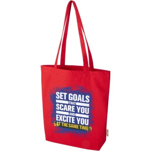 Florida 270 g/m2 GRS recycled tote bag 10L, Red (Shopping bags)