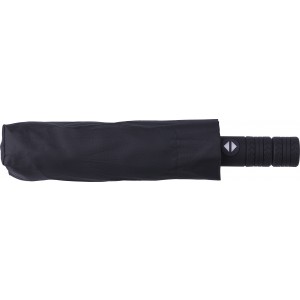 RPET 190T umbrella Kameron, black (Foldable umbrellas)