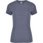 Fox short sleeve women's t-shirt, Heather Denim Blue