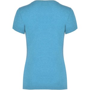 Fox short sleeve women's t-shirt, Heather Turquoise (T-shirt, 90-100% cotton)