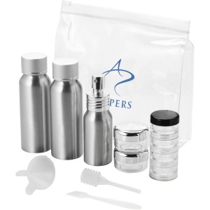 Frankfurt airline approved alu travel bottle set, Silver, Gr (Travel items)