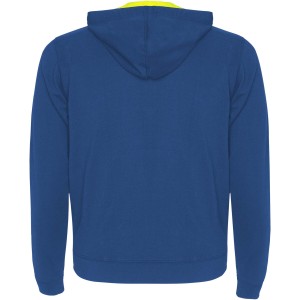 Fuji unisex sweat jacket, Royal blue, Fluor Yellow (Pullovers)