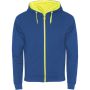 Fuji unisex sweat jacket, Royal blue, Fluor Yellow