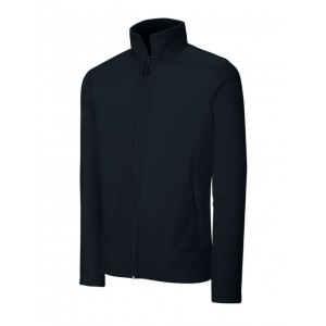 FULL ZIP MICROFLEECE JACKET, Black