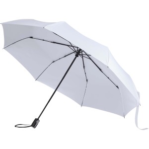 Gale 27" foldable auto open & close RPET umbrella, White