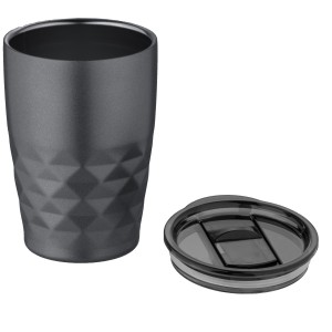 Geo 350 ml copper vacuum insulated tumbler, Grey (Glasses)