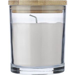 Glass candle Riven, white (Candles)