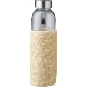 Glass drinking bottle (500 ml) Kaydence, brown (Water bottles)