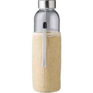 Glass drinking bottle (500 ml) Kaydence, brown (Water bottles)