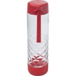 Glass drinking bottle (590ml), red (7487-08)