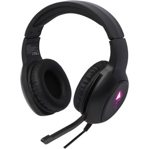 Gleam gaming headphones, Solid black (Earphones, headphones)