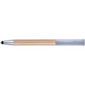 Bamboo 2-in-1 ballpen Colette, silver