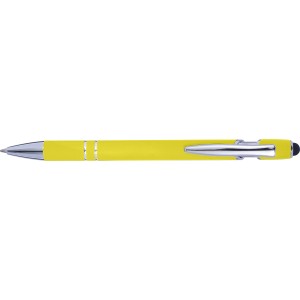 Aluminium ballpen Primo, yellow