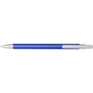 Aluminium click-action ballpoint pen, blue
