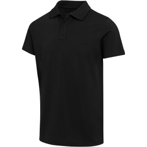 Graphite 180 g/m2 short sleeve unisex OCS organic polo, Black