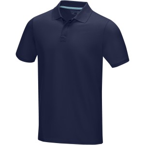 Graphite short sleeve men's  organic polo, Navy (Polo shirt, 90-100% cotton)