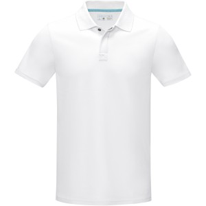 Graphite short sleeve men's  organic polo, White (Polo shirt, 90-100% cotton)