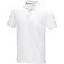 Graphite short sleeve men's  organic polo, White