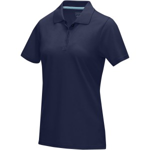 Graphite short sleeve women's  organic polo, Navy (Polo shirt, 90-100% cotton)