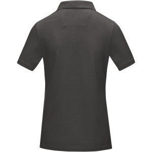 Graphite short sleeve women's  organic polo, Storm grey (Polo shirt, 90-100% cotton)