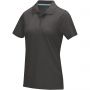 Graphite short sleeve women's  organic polo, Storm grey