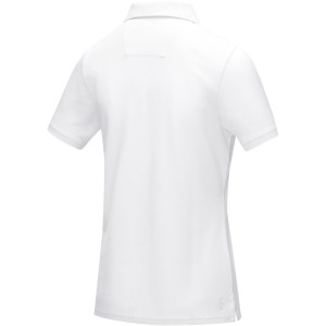 Graphite short sleeve women's  organic polo, White (Polo shirt, 90-100% cotton)