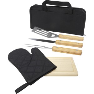 Gratar 5-piece BBQ set, Natural (Picnic, camping, grill)