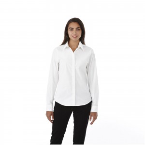 Hamell long sleeve ladies shirt, White (shirt)