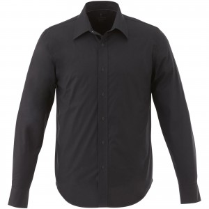 Hamell long sleeve shirt, solid black (shirt)