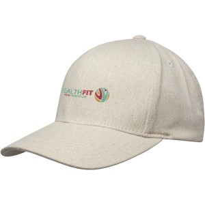 Opal 6 panel Aware recycled cap, Oatmeal (Hats)