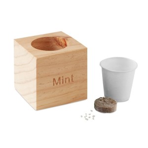 Herb pot wood 