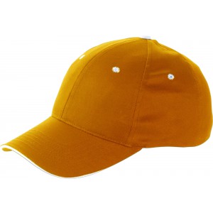 Cotton twill cap Chris, orange