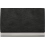 Horizontal, curved business card holder, black