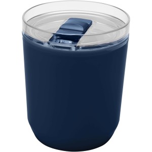 Hudson 180 ml recycled plastic double-wall tumbler, Navy (Glasses)