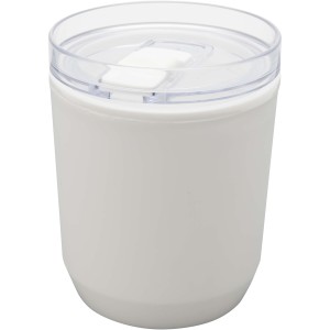 Hudson 180 ml recycled plastic double-wall tumbler, White (Glasses)