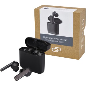 Hybrid premium True Wireless earbuds, Solid black (Earphones, headphones)