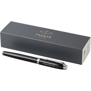 IM professional rollerball pen, solid black,Chrome (Fountain-pen, rollerball)