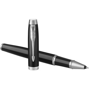 IM professional rollerball pen, solid black,Chrome (Fountain-pen, rollerball)