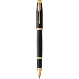 IM professional rollerball pen, solid black,Gold (Fountain-pen, rollerball)