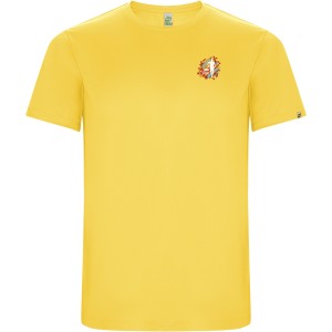 Imola short sleeve kids sports t-shirt, Yellow (T-shirt, mixed fiber, synthetic)