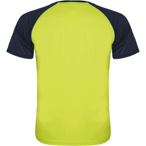 Indianapolis short sleeve kids sports t-shirt, Fluor Yellow, Navy Blue (T-shirt, mixed fiber, synthetic)