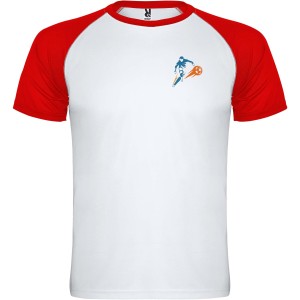 Indianapolis short sleeve kids sports t-shirt, White, Red (T-shirt, mixed fiber, synthetic)