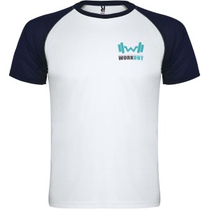 Indianapolis short sleeve unisex sports t-shirt, White, Navy Blue (T-shirt, mixed fiber, synthetic)