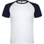 Indianapolis short sleeve unisex sports t-shirt, White, Navy Blue